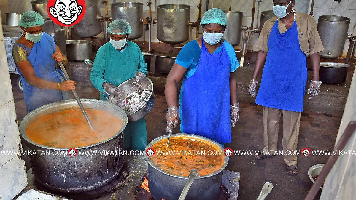 ராஜீவ் காந்தி அரசு மருத்துவமனையில் சமைக்கப்படும் உணவு