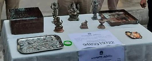 புதையல் மோசடி - சிக்கிய சிலைகள்
