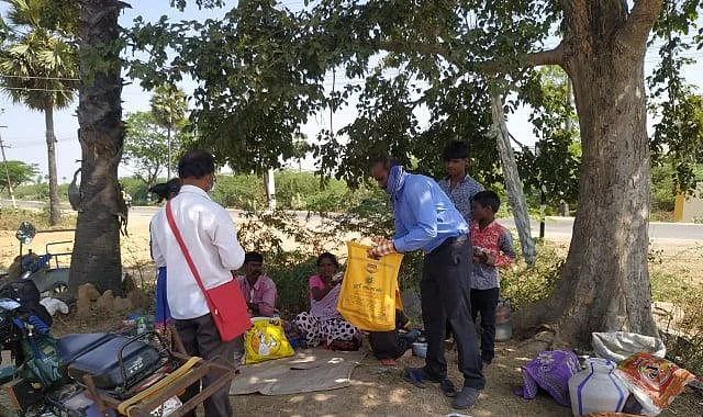ஆந்திர குடும்பங்களுக்கு உதவி