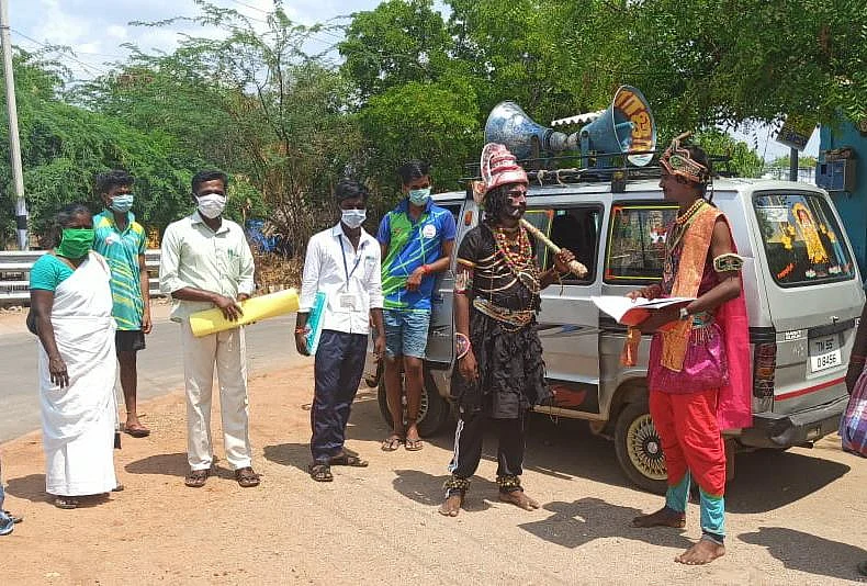 மாயக்கண்ணன், விஜயகாந்த் நூதனப் பிரசாரம்