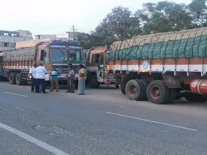 ``பயமா இருக்கு சார்!” - 1 கோடி மதிப்புள்ள பீர் பாட்டில்களுடன் போக்கிடமின்றி தவிக்கும் 11 லாரிகள்
