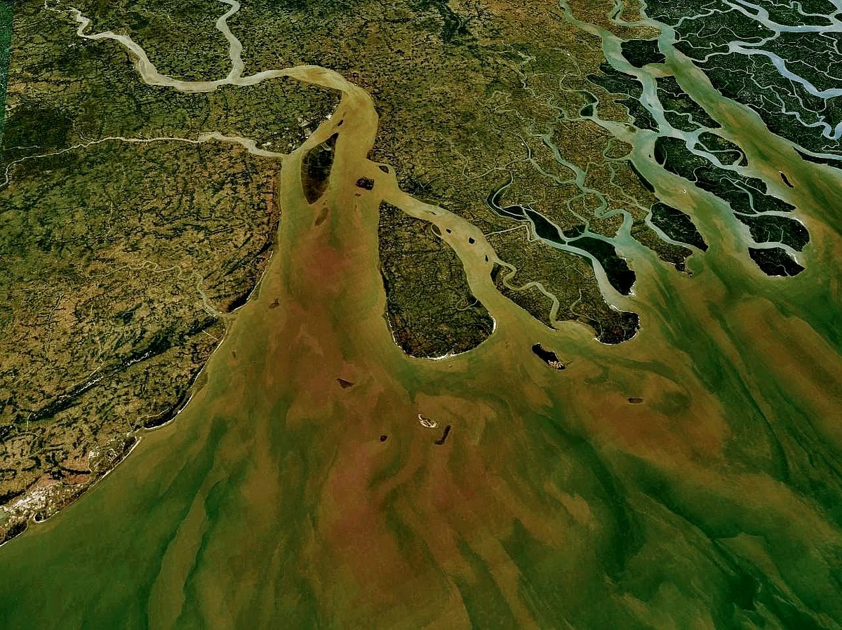 River Ganga, Ariel View