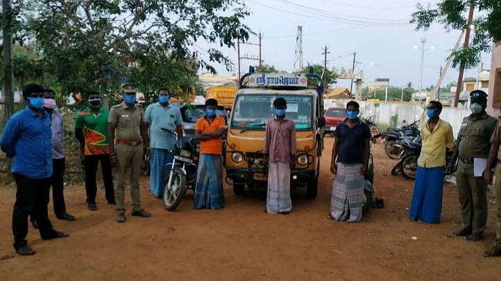 டாஸ்மாக் கொள்ளையில் கைதானவர்கள்