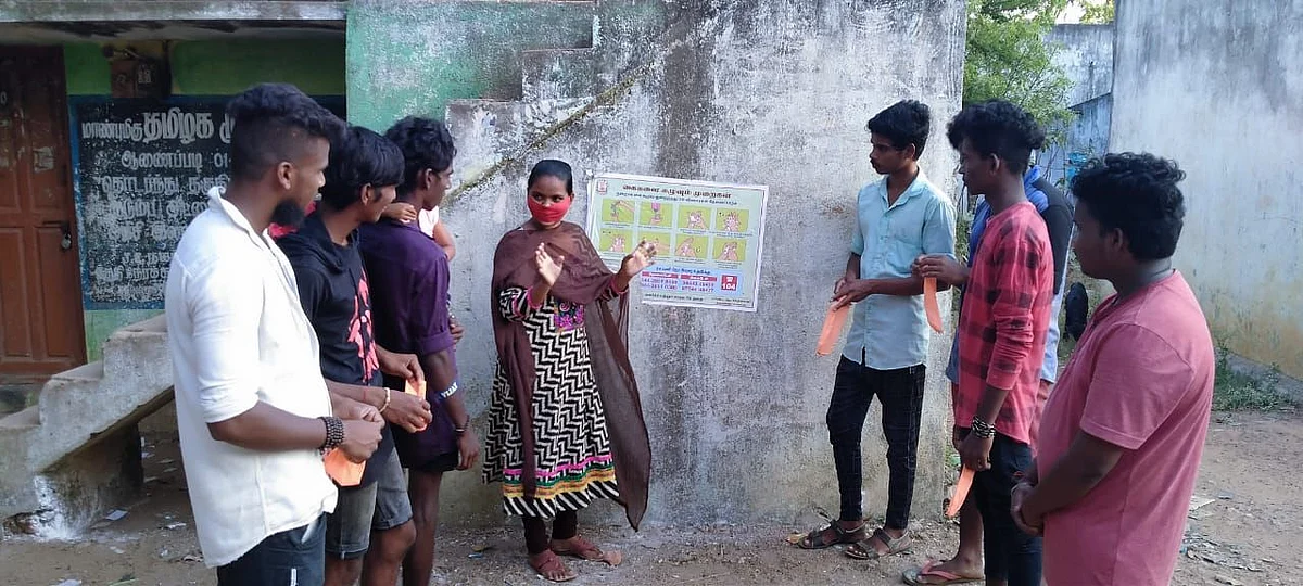 விழிப்புணர்வு பணியில் நந்தினி