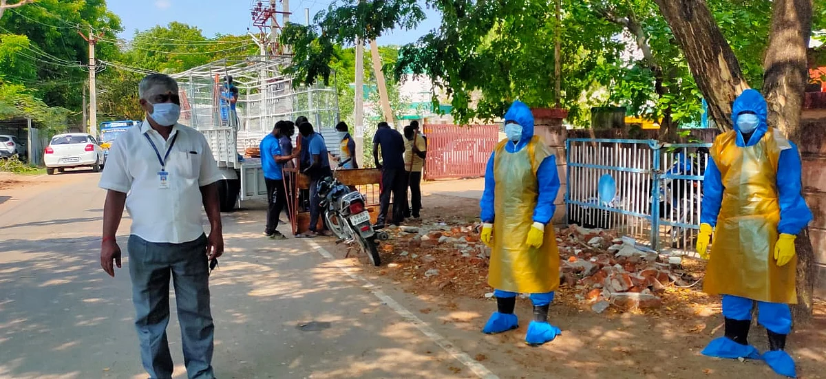 ராமநாதபுரம் காவலர் குடியிருப்பு பகுதி