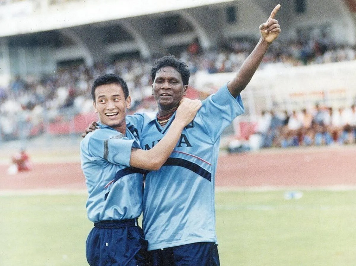 IM Vijayan and Bhaichung Bhutia