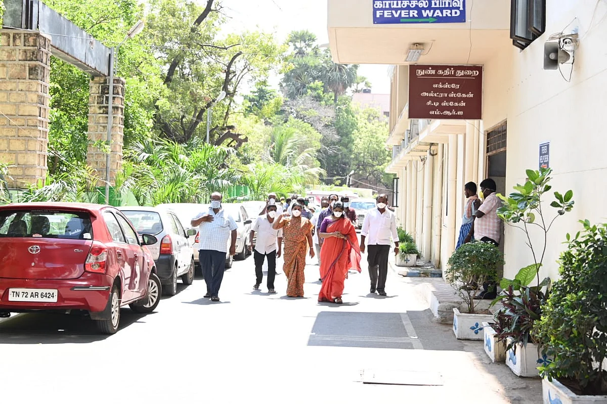 ஆய்வு மேற்கொண்ட கனிமொழி