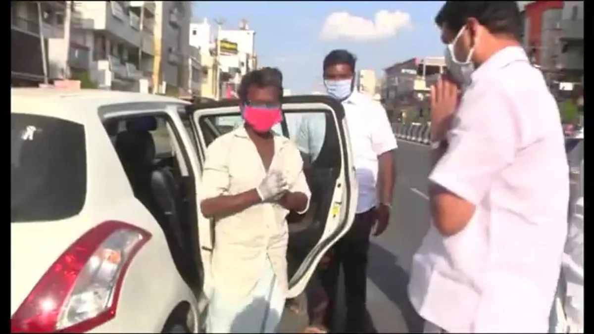 கலியமூர்த்தியை வழியனுப்பும் செந்தில் பாலாஜி