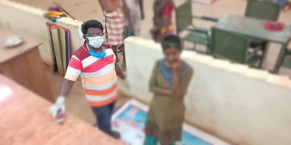 கொரோனா முகாமில் சித்ரா