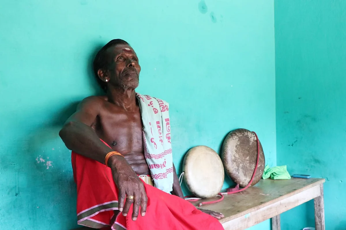 சோகத்தில் கணியான் கூத்துக் கலைஞர்