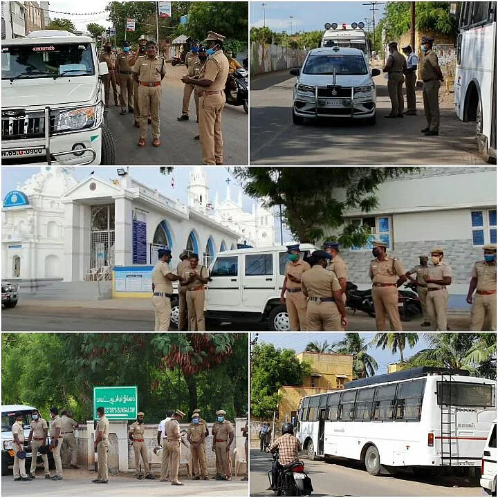 குவிக்கப்பட்ட போலீஸார்