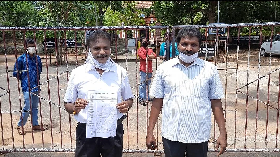 நாகர்கோவில் வழக்கறிஞர் சங்க தலைவர் ராஜேஷ்