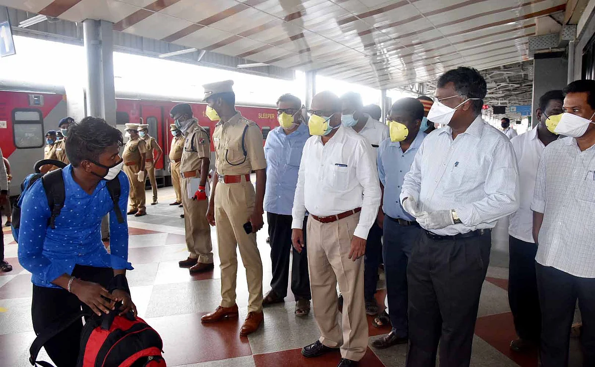 திருச்சி ரயில் நிலையத்தில்