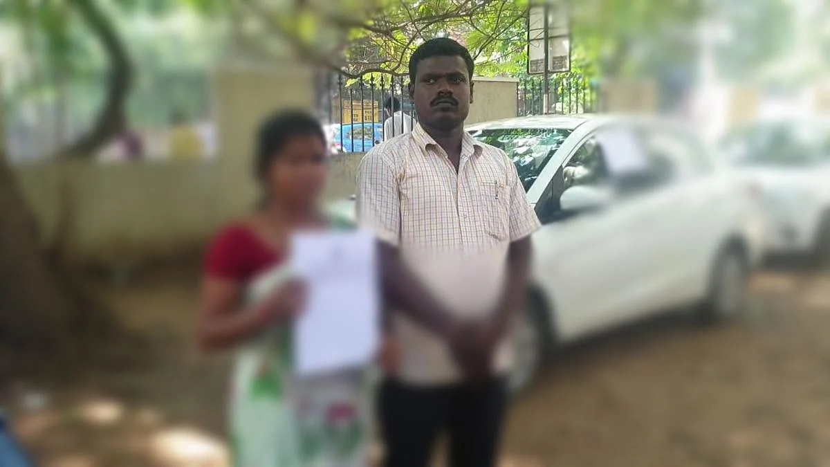 கமிஷனர் அலுவலகத்தில் புகார் கொடுக்க வந்த கமலக்கண்ணன்