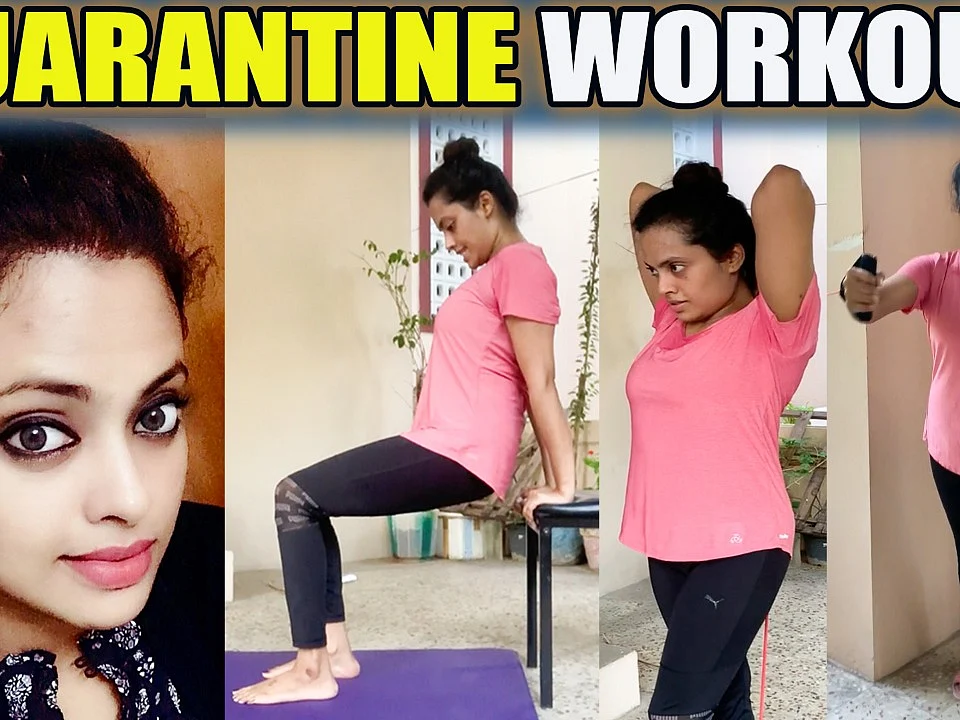 5 Minutes: Full Body Workout @ Home | Yamuna Chinnadurai | TV Actress