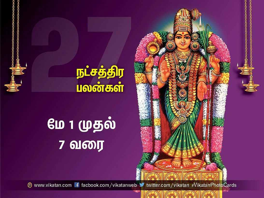 நட்சத்திரப் பலன்கள் மே 1 முதல் 7 வரை #VikatanPhotoCards