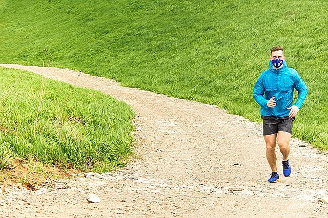 Jogging with mask