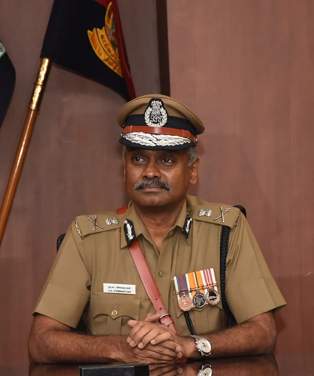 சென்னை போலீஸ் கமிஷனர் ஏ.கே. விஸ்வநாதன்