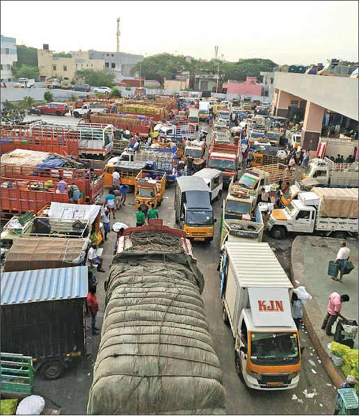 நெரிசலில் மாதவரம் தரைத்தளக் கடைகள்...