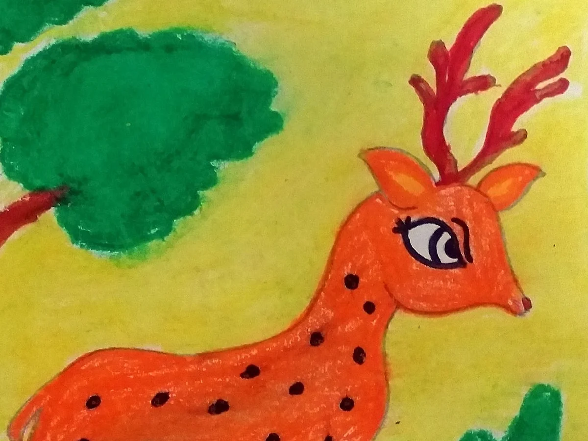 மான் குட்டியும் மீன் போன்ற கண்களும்! #KidsTalentCorner
