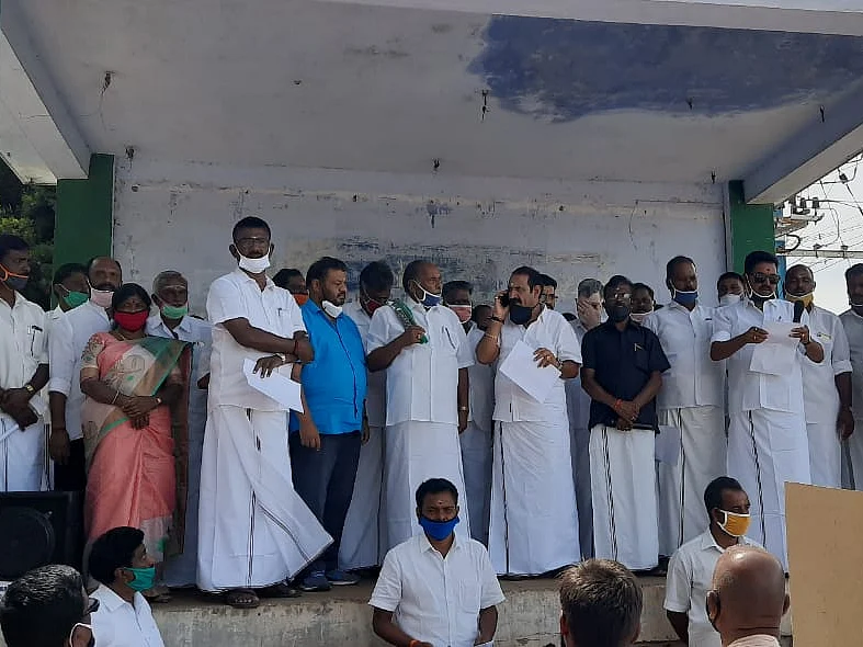 ஆர்.எஸ்.பாரதி, தயாநிதி மாறனை ஸ்டாலின் கண்டிக்கவில்லை... ஆர்ப்பாட்டத்துக்கு காரணம் சொல்லும் அ.தி.மு.க