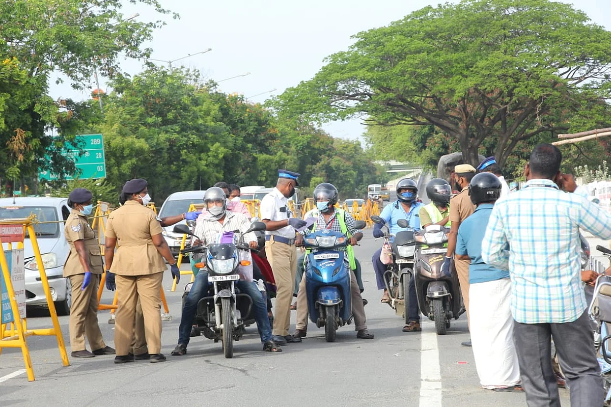 ஊரடங்கு - காவல்துறை
