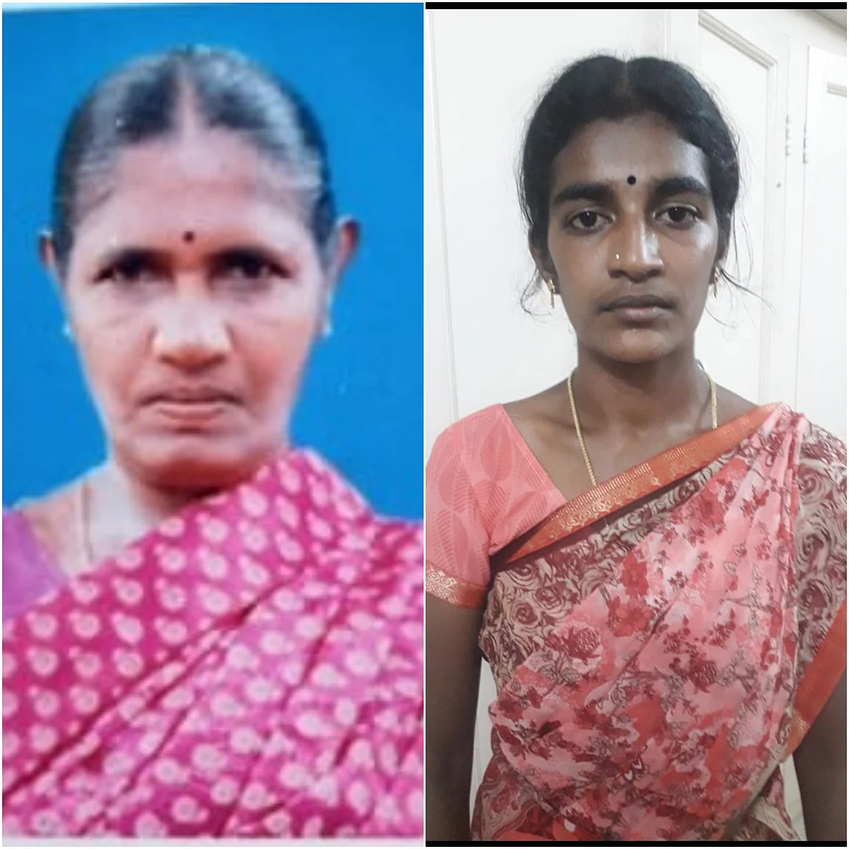 இறந்து போன ராஜம்பாள் மற்றும் பிரதீபா