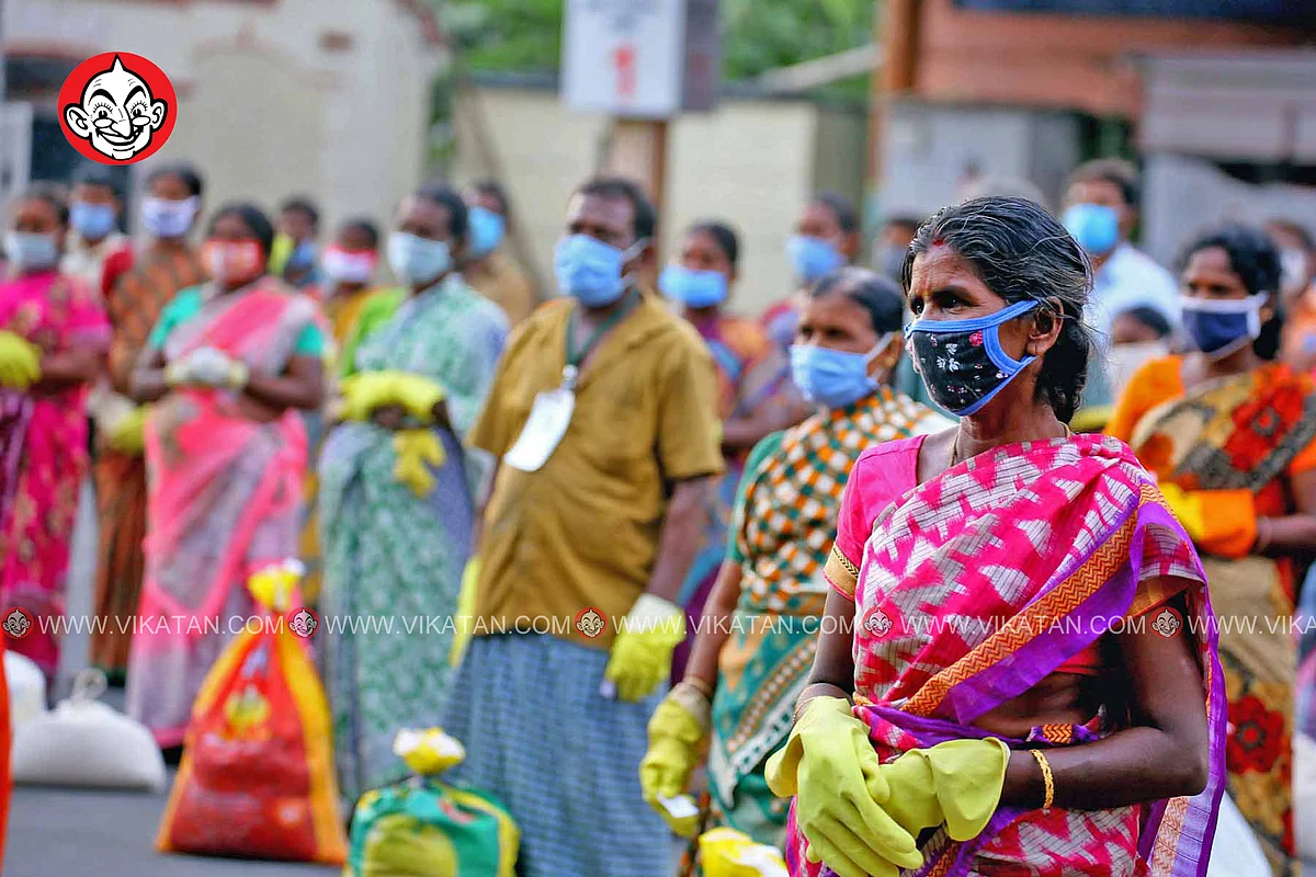 முகக்கவசம் அணிந்தவர்கள்