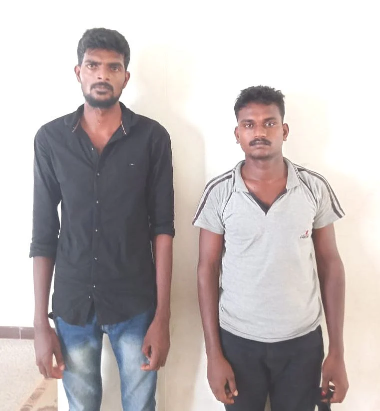 கைது செய்யப்பட்ட 2 பேர்
