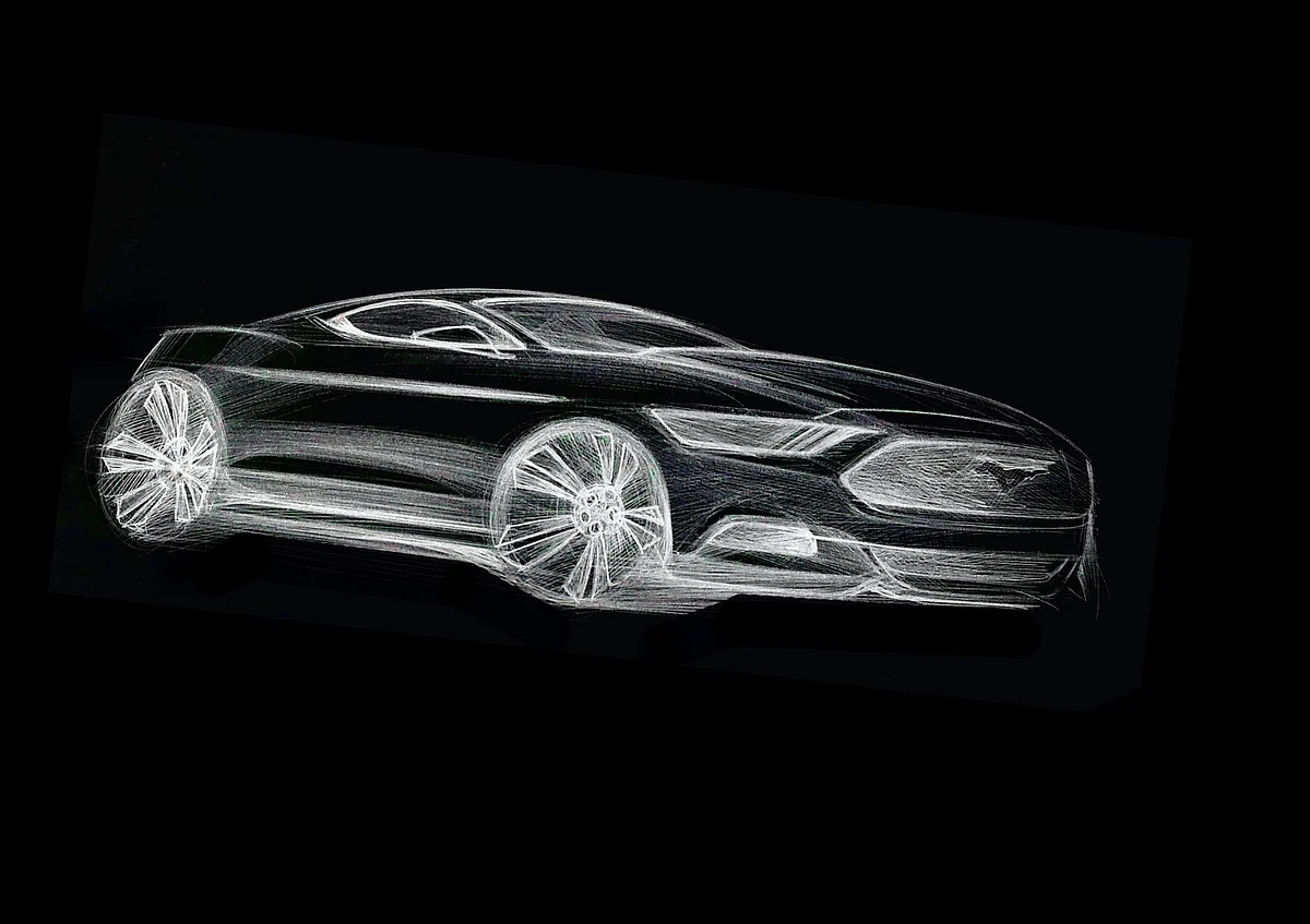 Ford Mustang Sketch