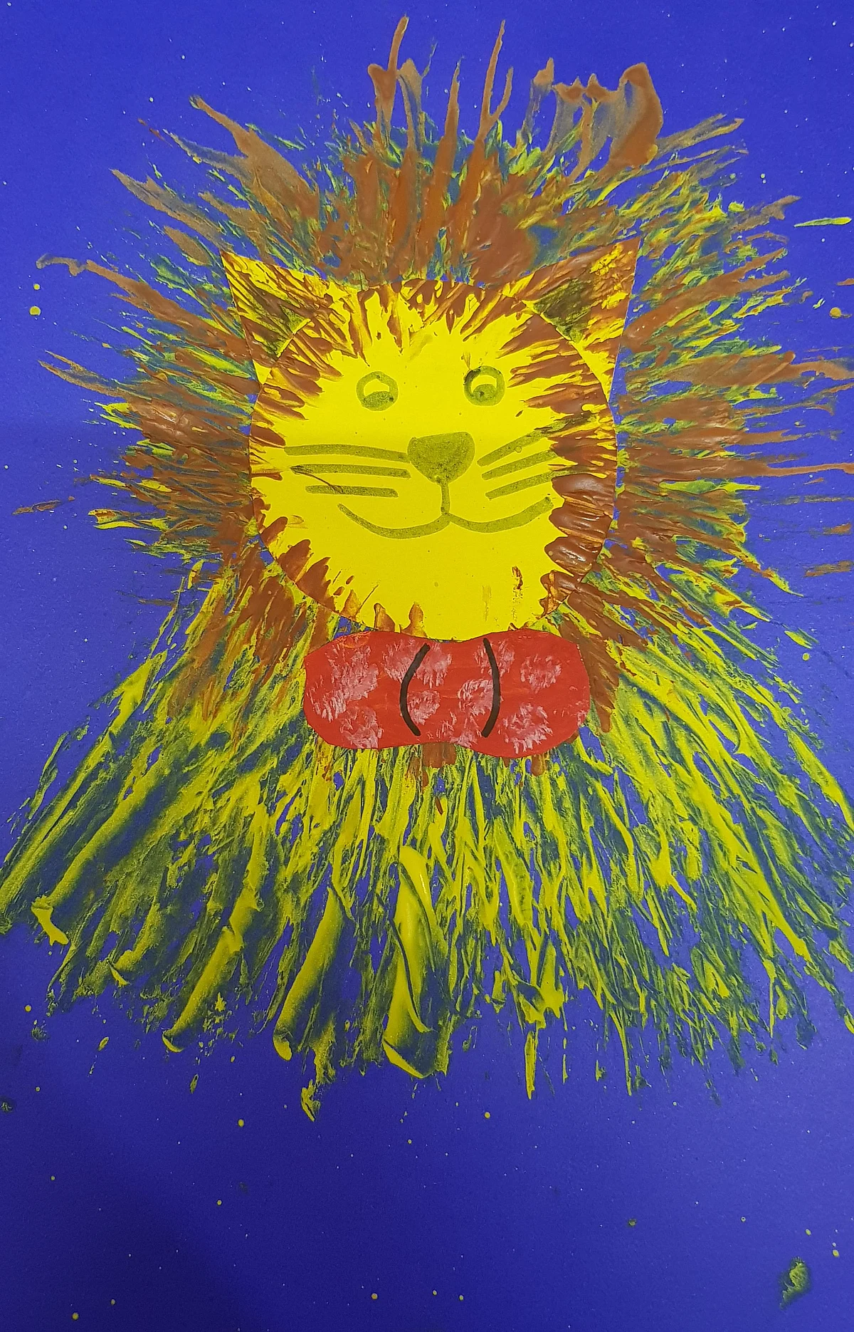 Fork painting Lion