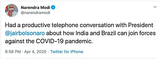 Modi Tweet
