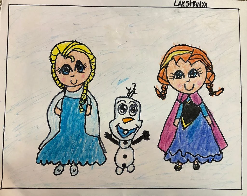 Anna, Olaf and Elsa