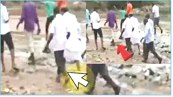 செருப்பைச் சுமக்கச் சொன்னாரா தி.மு.க எம்.எல்.ஏ?