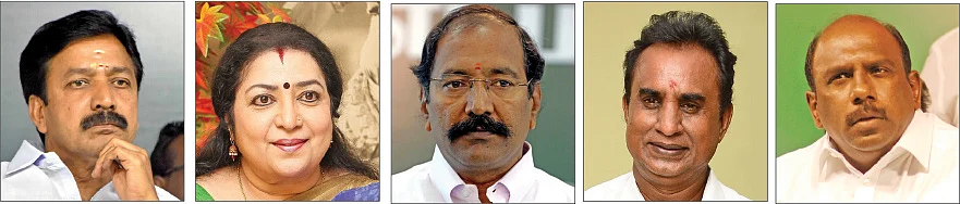 சி.வி.சண்முகம், லதா, தங்கமணி,வேலுமணி,மனோஜ் பாண்டியன்