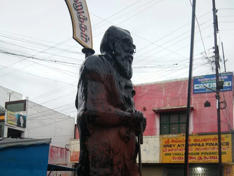 கோவை: பெரியார் சிலைக்கு காவிச் சாயம்! - தொடரும் போராட்டம்; வலுக்கும் கண்டனம்