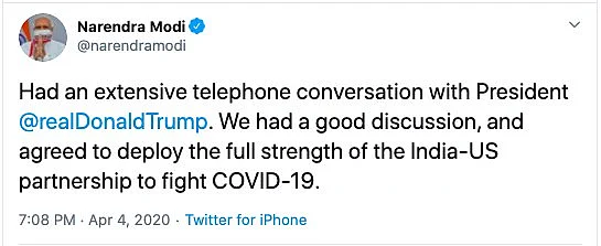 Modi Tweet