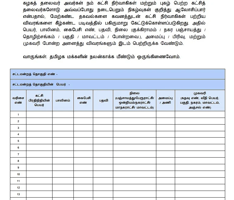 சுற்றறிக்கையில் உள்ள படிவம்