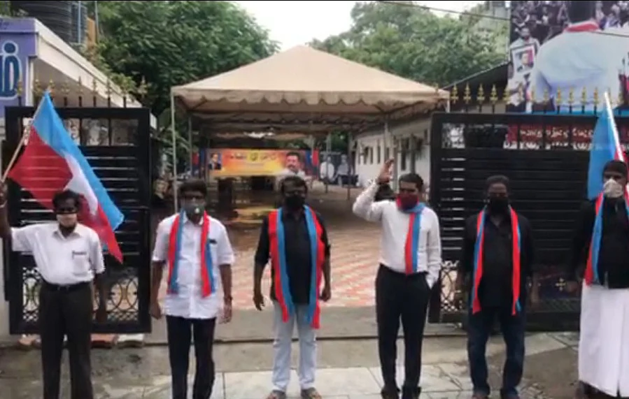 சாத்தான்குளம் விவகாரம் - சி.பி.ஐ விசாரணை ரத்து கோரி வி.சி.க ஆர்ப்பாட்டம்