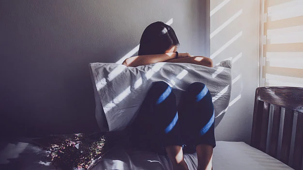 A sad woman