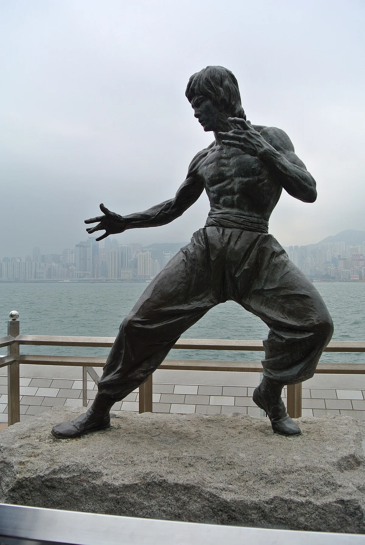 Bruce lee statue, Hong kong