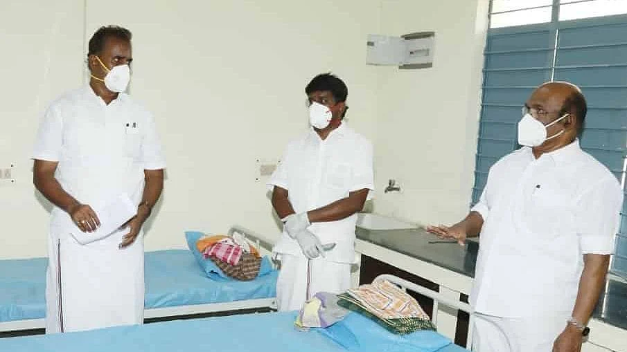 கொரோனா தடுப்பு பணிகள் அமைச்சர்கள் ஆய்வு