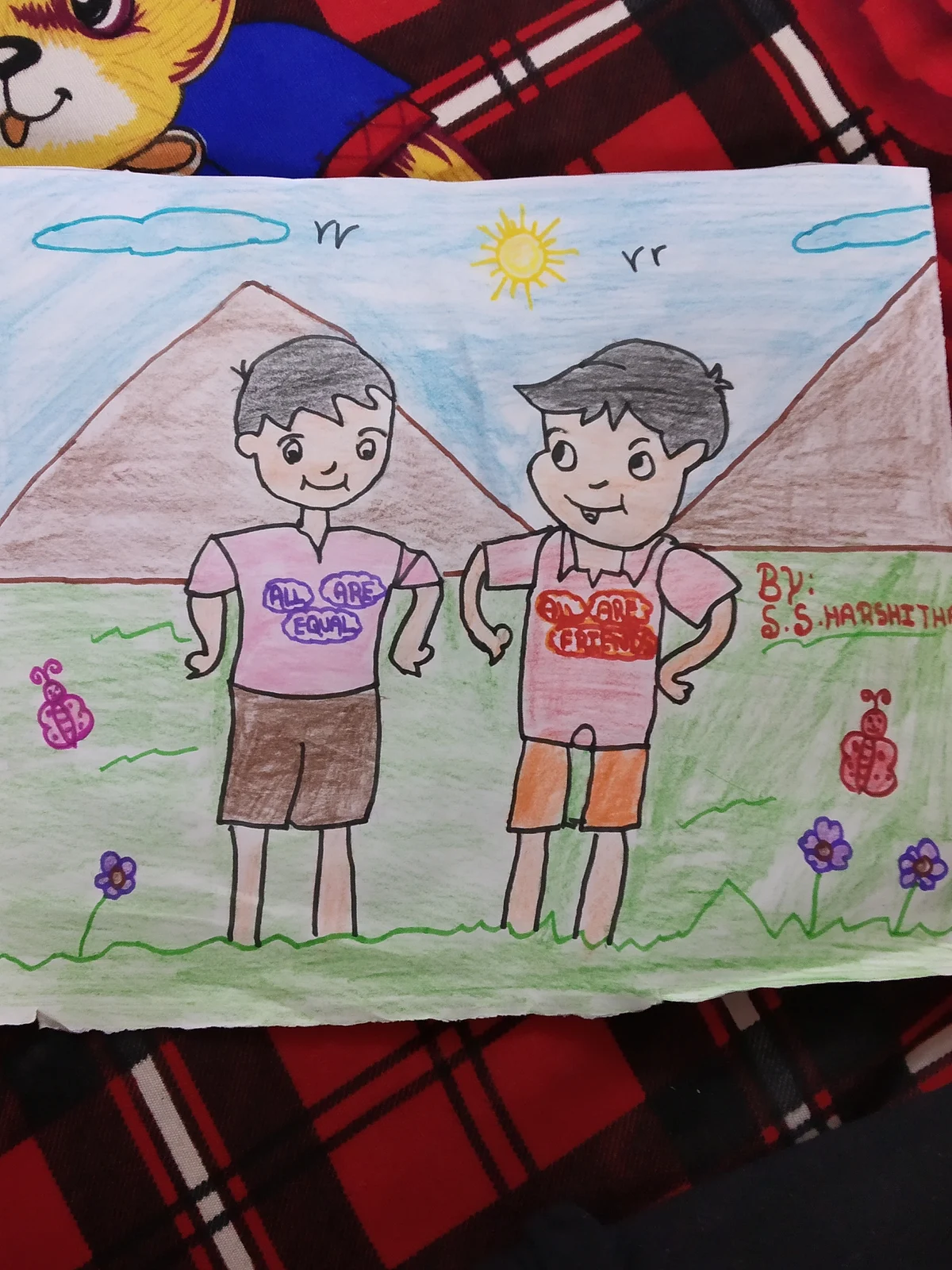 Beautiful Boys with wonderful background