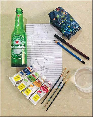 பாட்டில் பெயின்டிங் - தரன்ஷியா