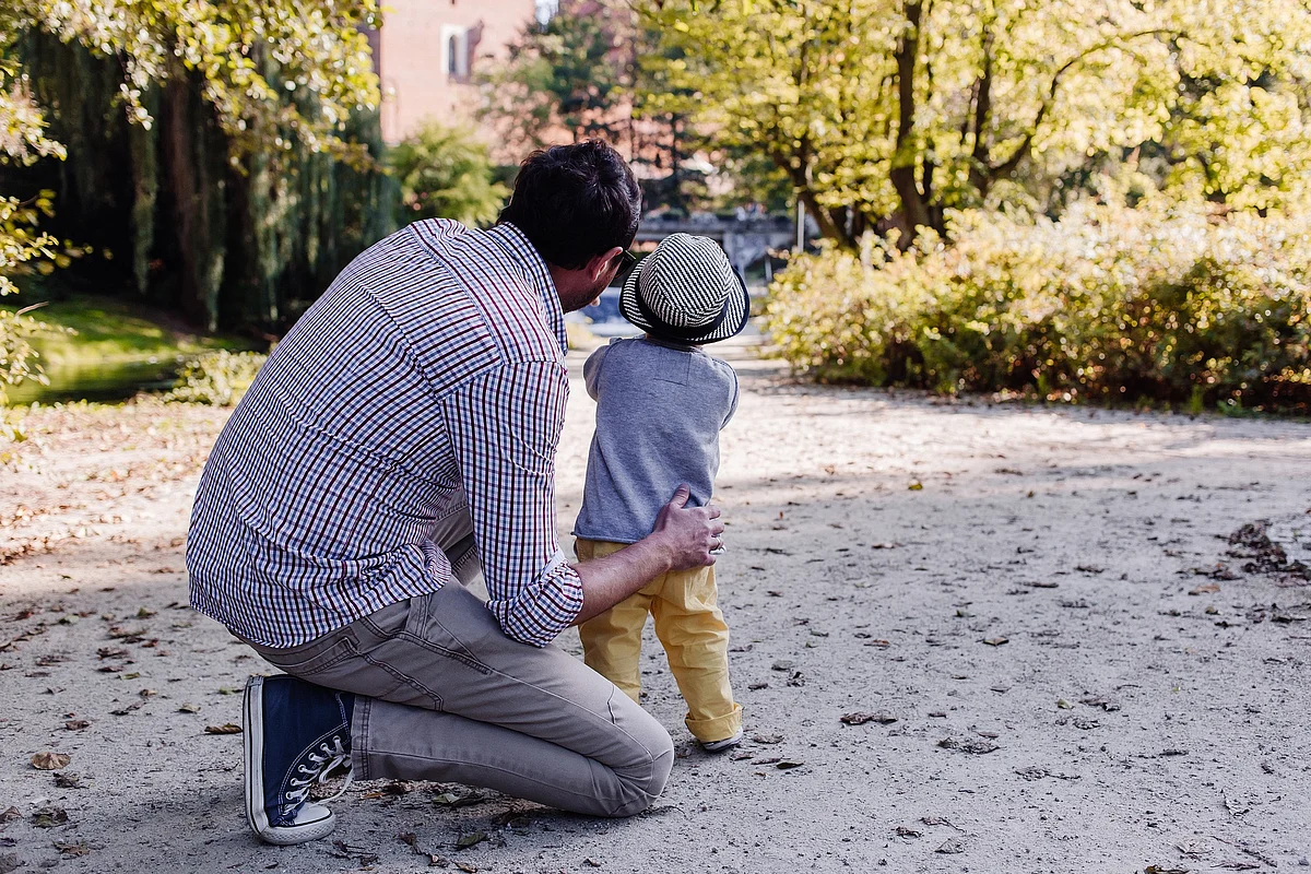 Father, son