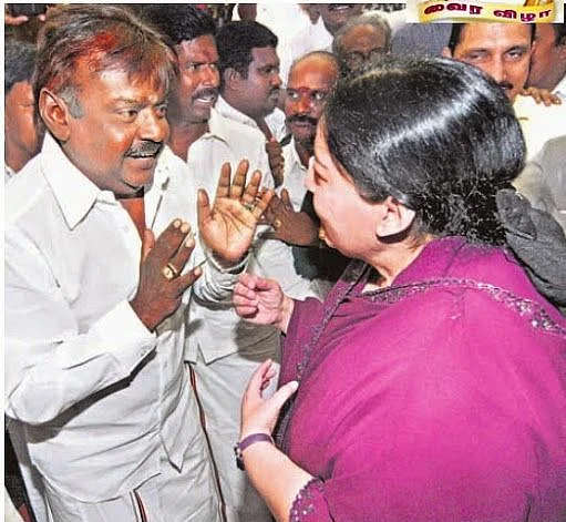 ஜெயலலிதா பதவியேற்பு விழாவில் விஜயகாந்த்