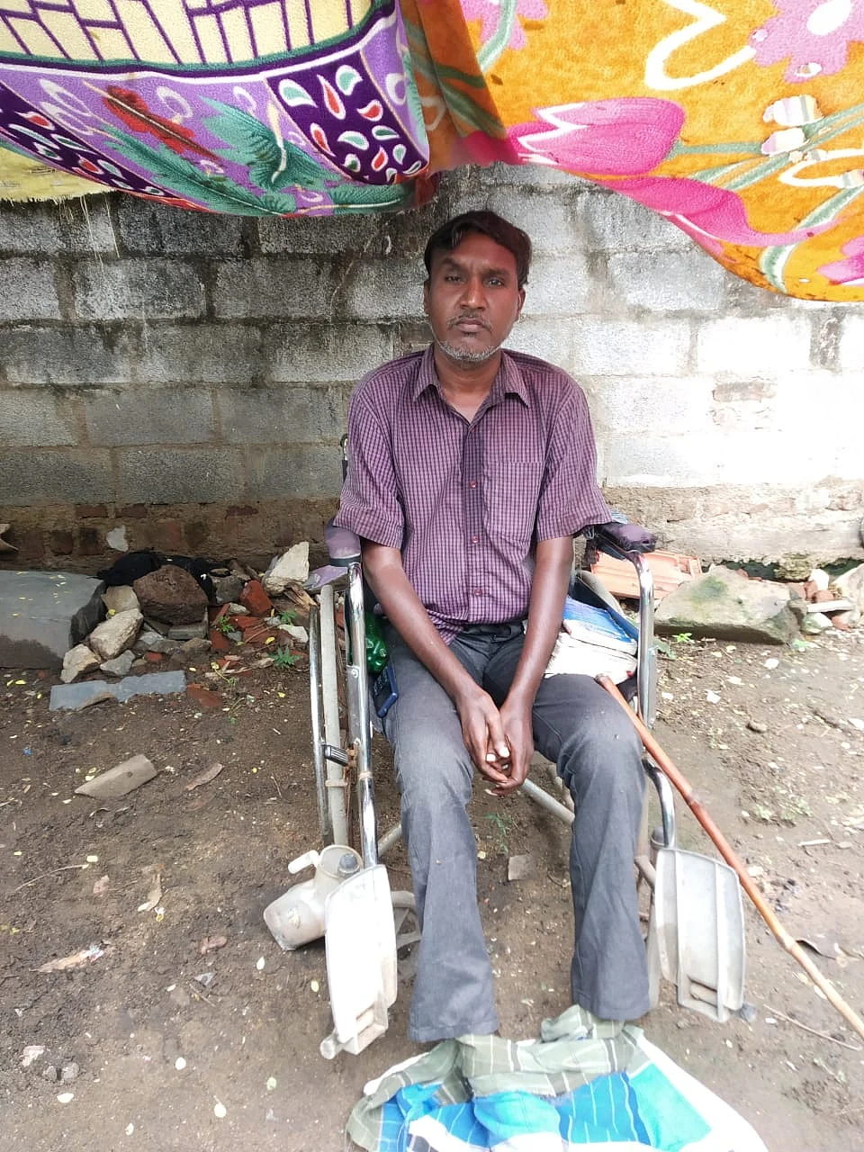 மஸ்குலர் டிஸ்ட்ரோபியால் பாதிக்கப்பட்ட ரவீந்திரன்