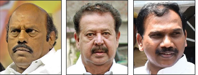 எ.வ.வேலு, பொன்முடி, ஆ.ராசா,