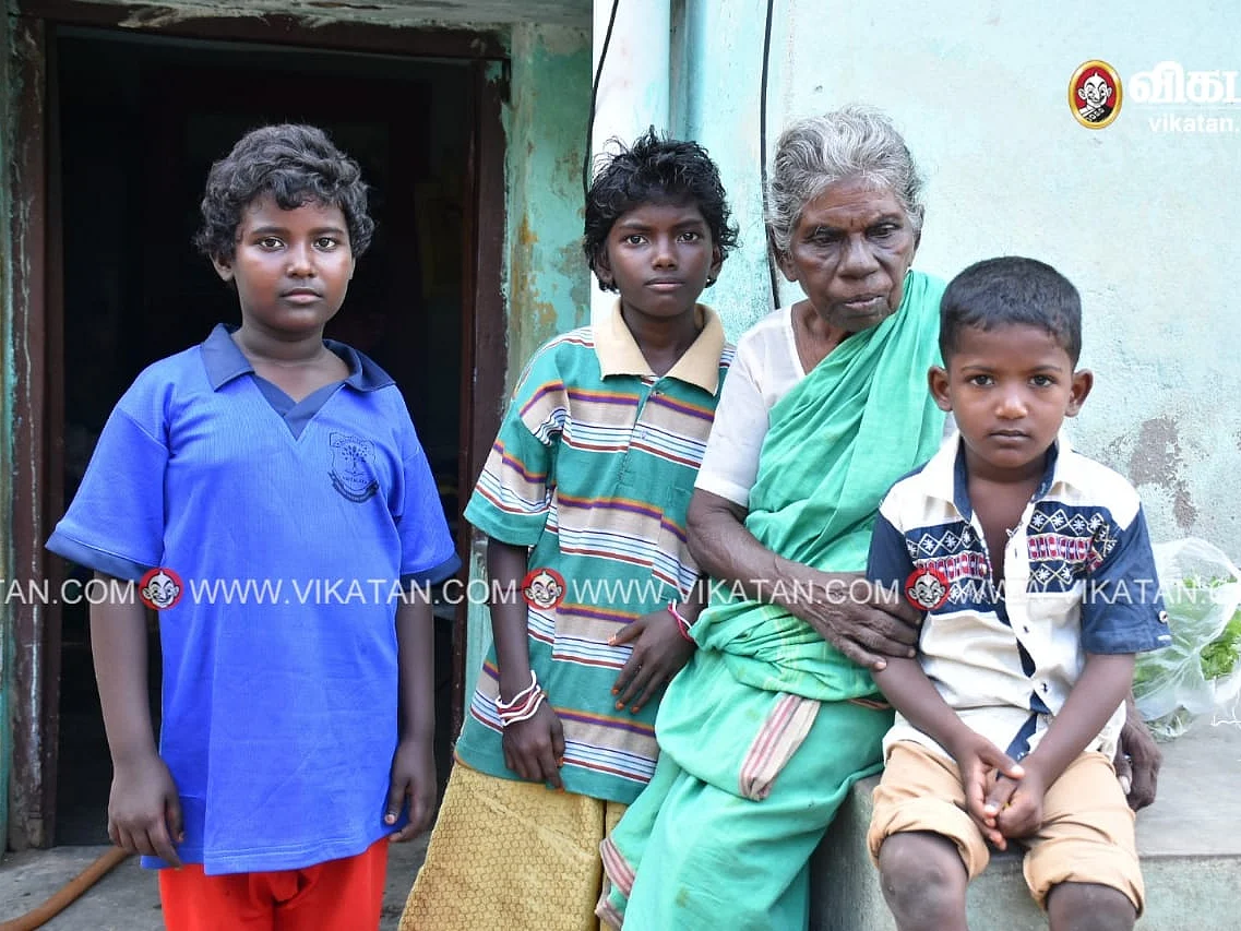 ``எங்களுக்கு இப்ப யாரும் இல்ல, அப்பத்தா மட்டும்தான்!" வயதான பாட்டியோடு தவிக்கும் சிறார்கள்