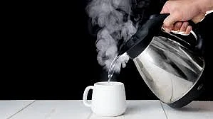 Hot water
